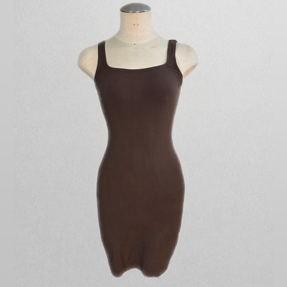 Los Angeles Apparel Brown Bodycon Dress